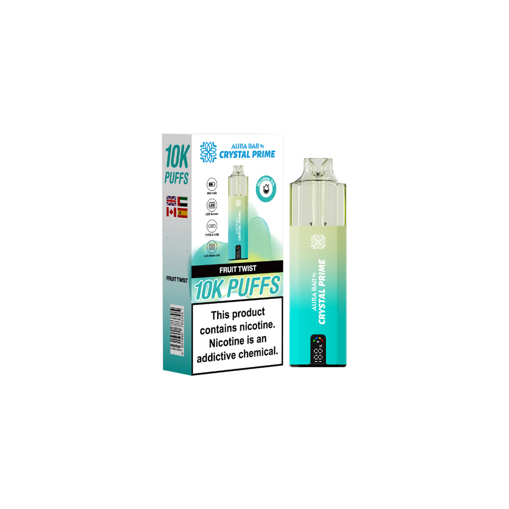 Crystal Prime Aura Bar 10k Prefilled Pod Kit