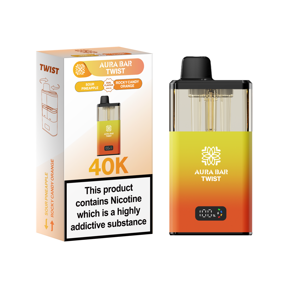 Aura Bar Twist 40K Prefilled Pod Kit