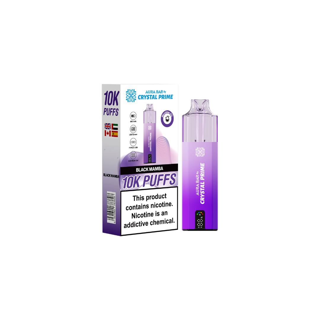 Crystal Prime Aura Bar 10k Prefilled Pod Kit