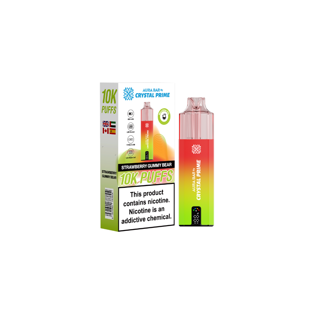 Crystal Prime Aura Bar 10k Prefilled Pod Kit