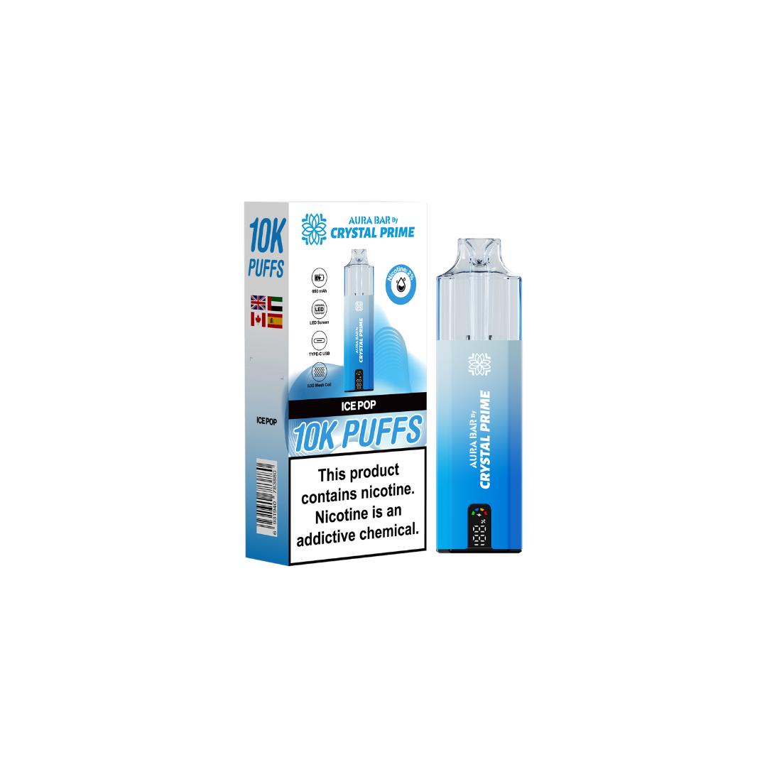 Crystal Prime Aura Bar 10k Prefilled Pod Kit