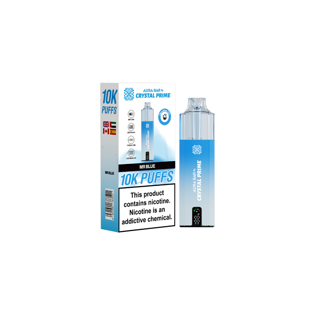 Crystal Prime Aura Bar 10k Prefilled Pod Kit
