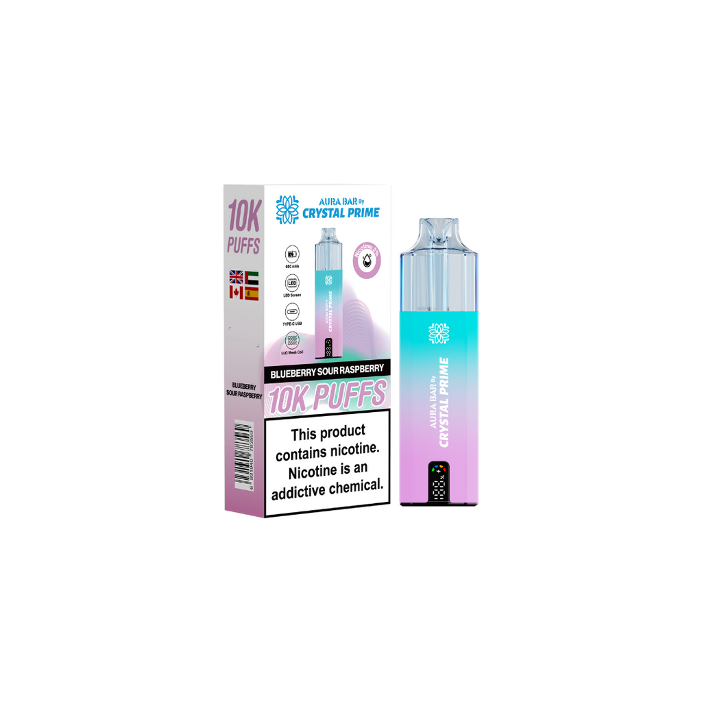 Crystal Prime Aura Bar 10k Prefilled Pod Kit