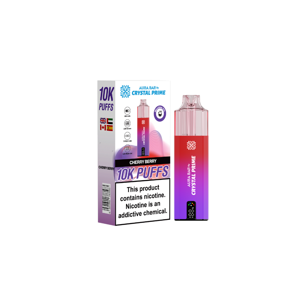 Crystal Prime Aura Bar 10k Prefilled Pod Kit