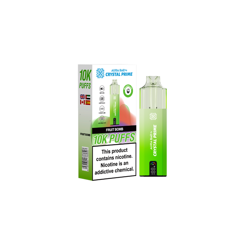 Crystal Prime Aura Bar 10k Prefilled Pod Kit