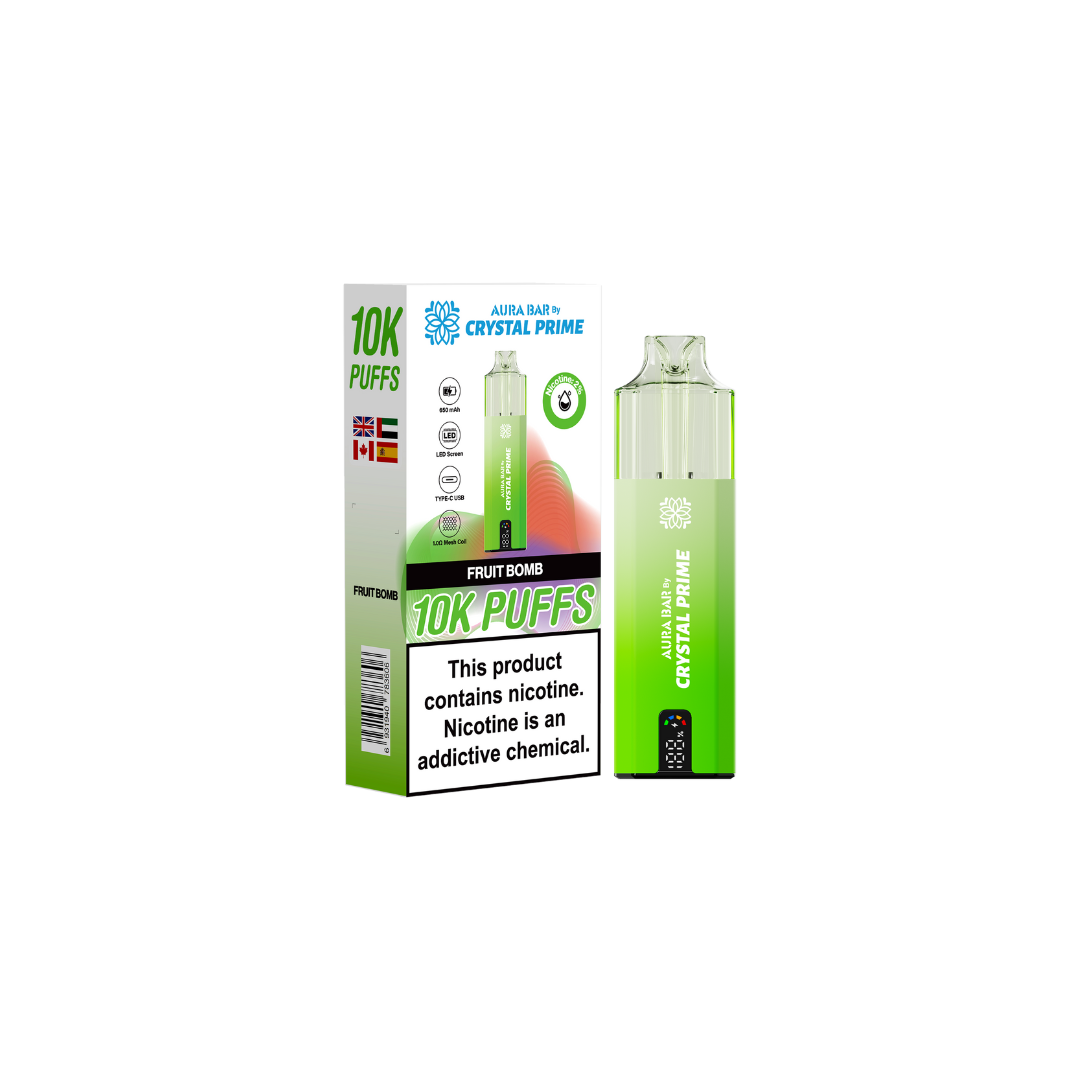 Crystal Prime Aura Bar 10k Prefilled Pod Kit