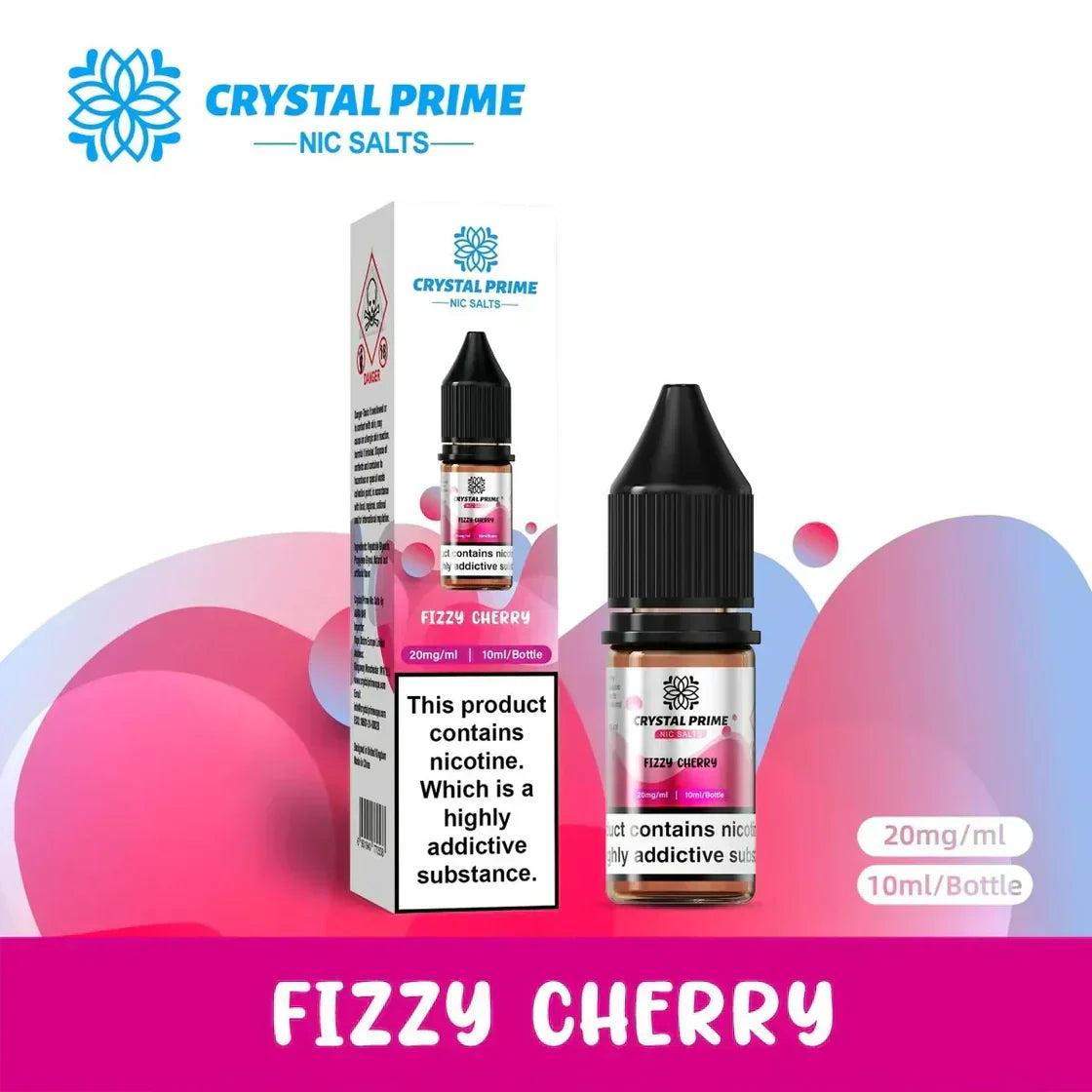 Crystal Prime Nic Salts Fizzy Cherry