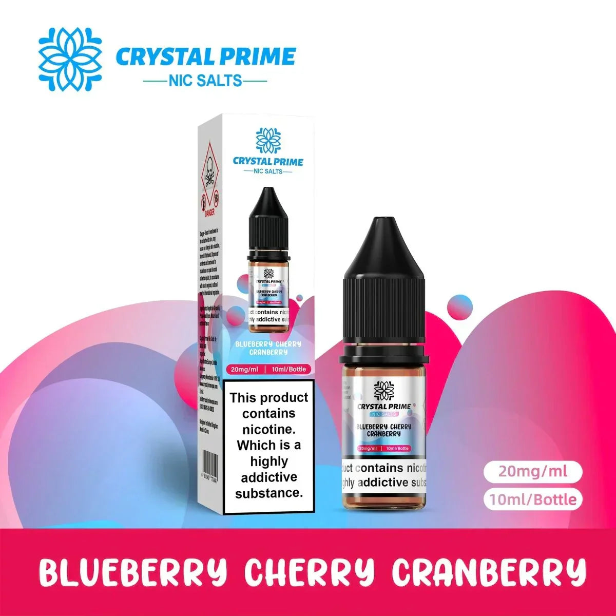 Crystal Prime Nic Salts by Aura Bar Box of 10