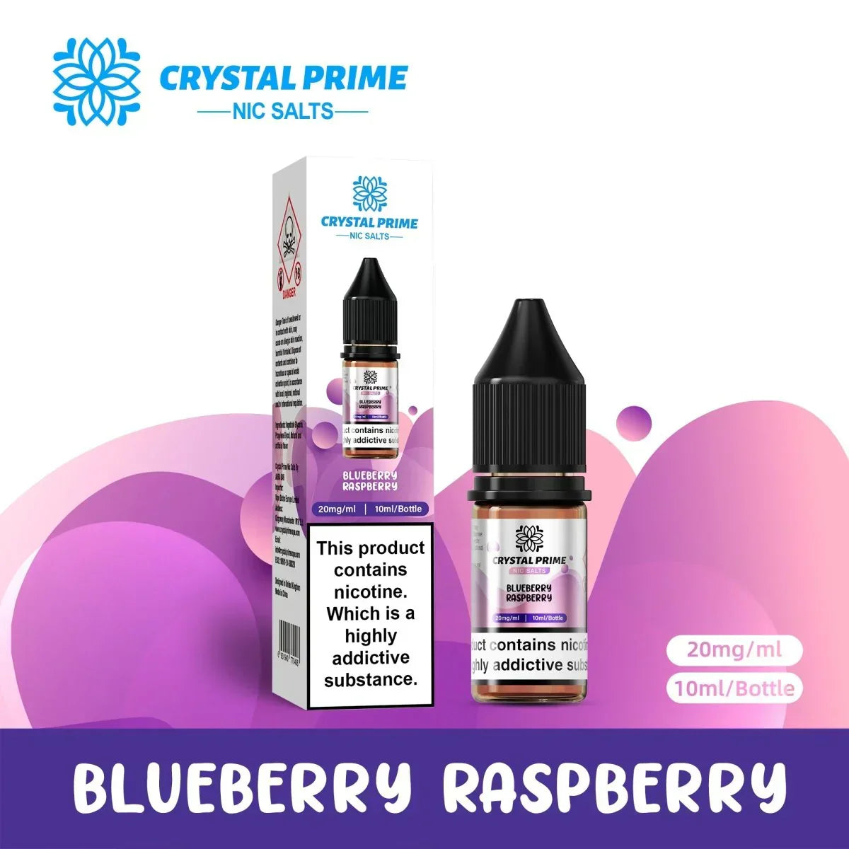 Crystal Prime Nic Salts by Aura Bar Box of 10