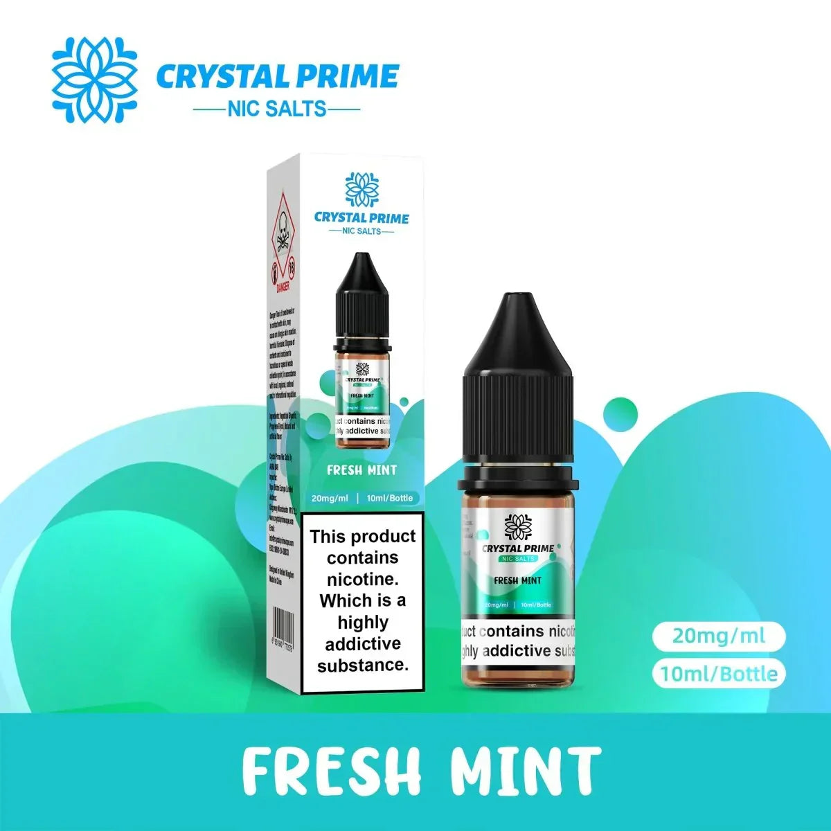 Crystal Prime Nic Salts by Aura Bar Box of 10