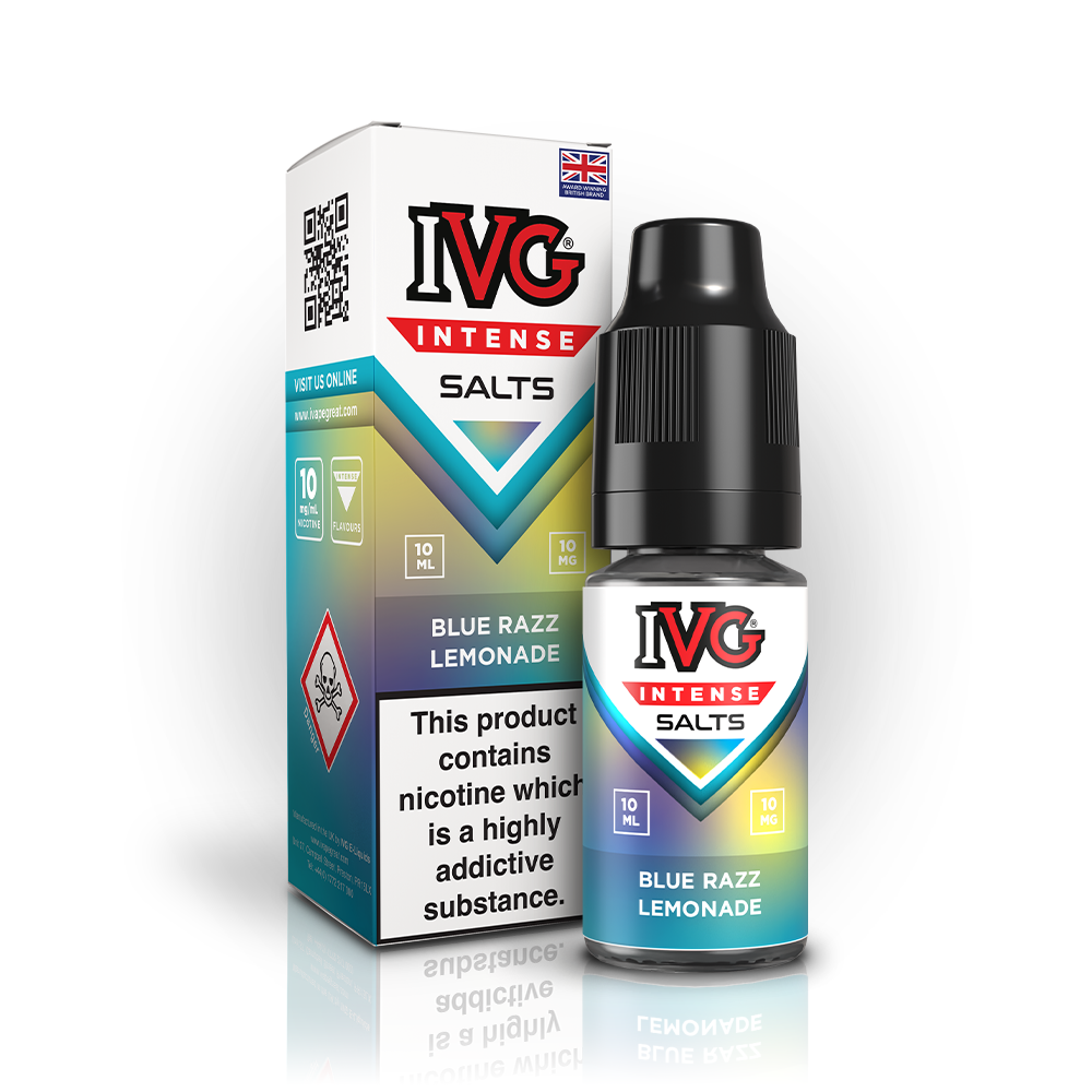 IVG Intense Nic Salt Box of 10 - Blue Razz Lemonade