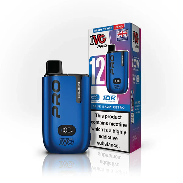 IVG Pro 12 Prefilled Pod Kit (Box of 5) - Blue Razz Retro
