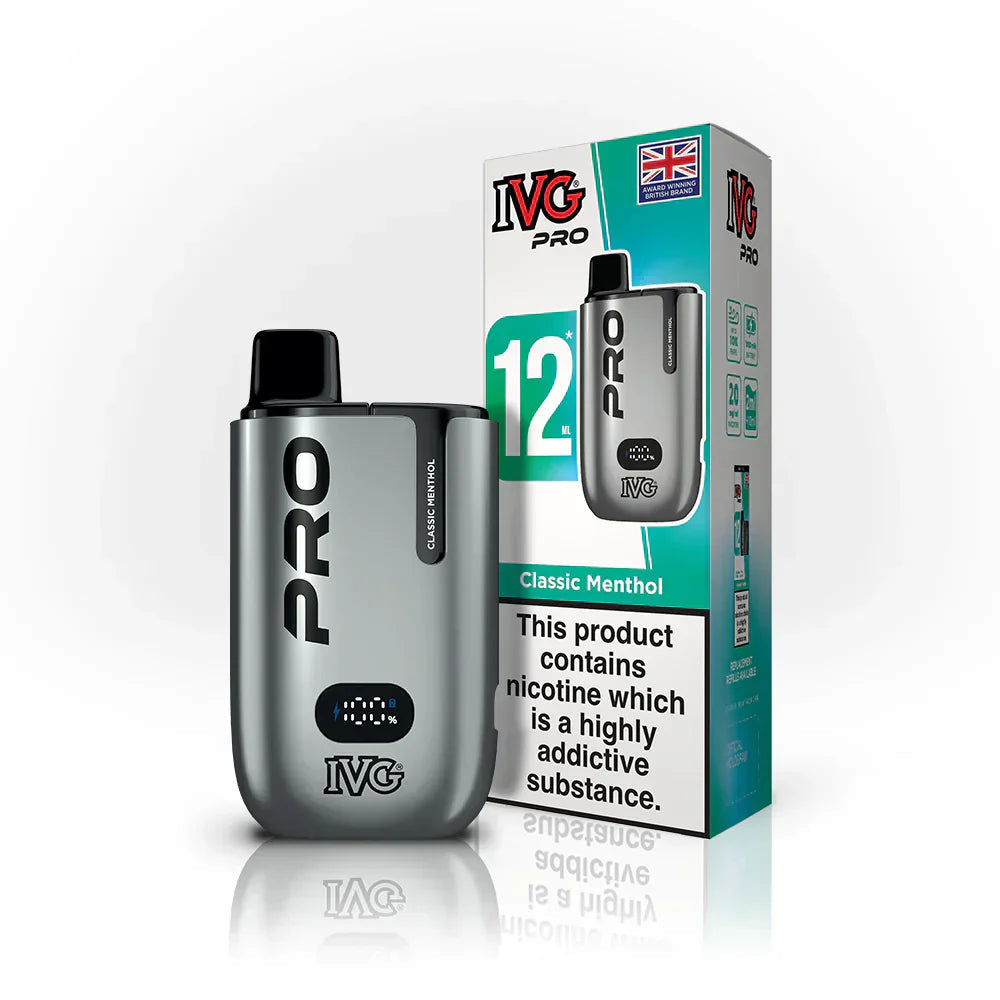 IVG Pro 12 Prefilled Pod Kit (Box of 5) - Classic Menthol