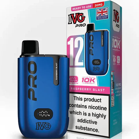 IVG Pro 12 Prefilled Pod Kit (Box of 5) - Raspberry Blast