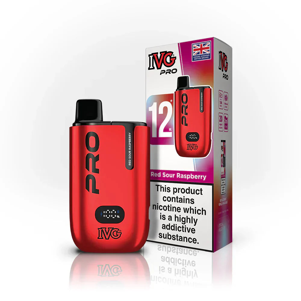 IVG Pro 12 Prefilled Pod Kit (Box of 5) - Red Sour Raspberry