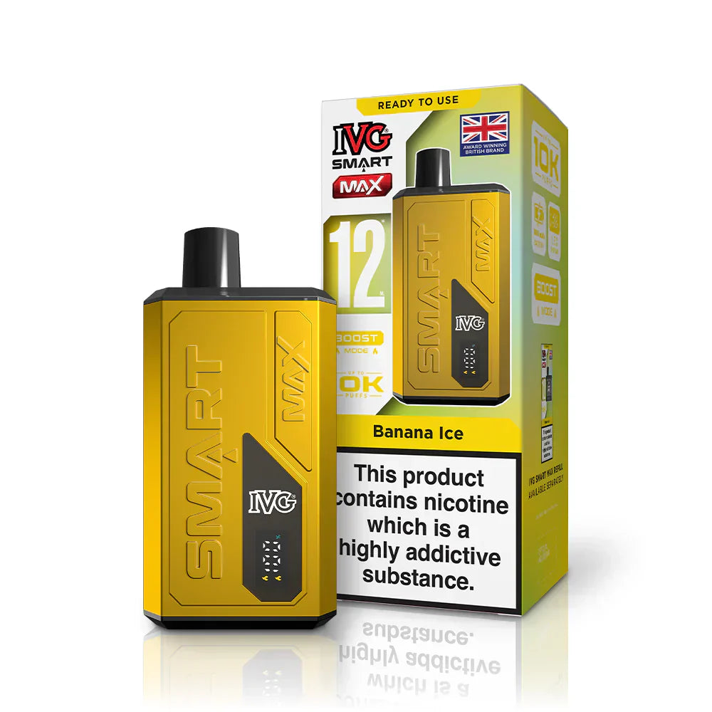 IVG Smart Max 10K Prefilled Pod Kit (Box of 5) - Banana Ice
