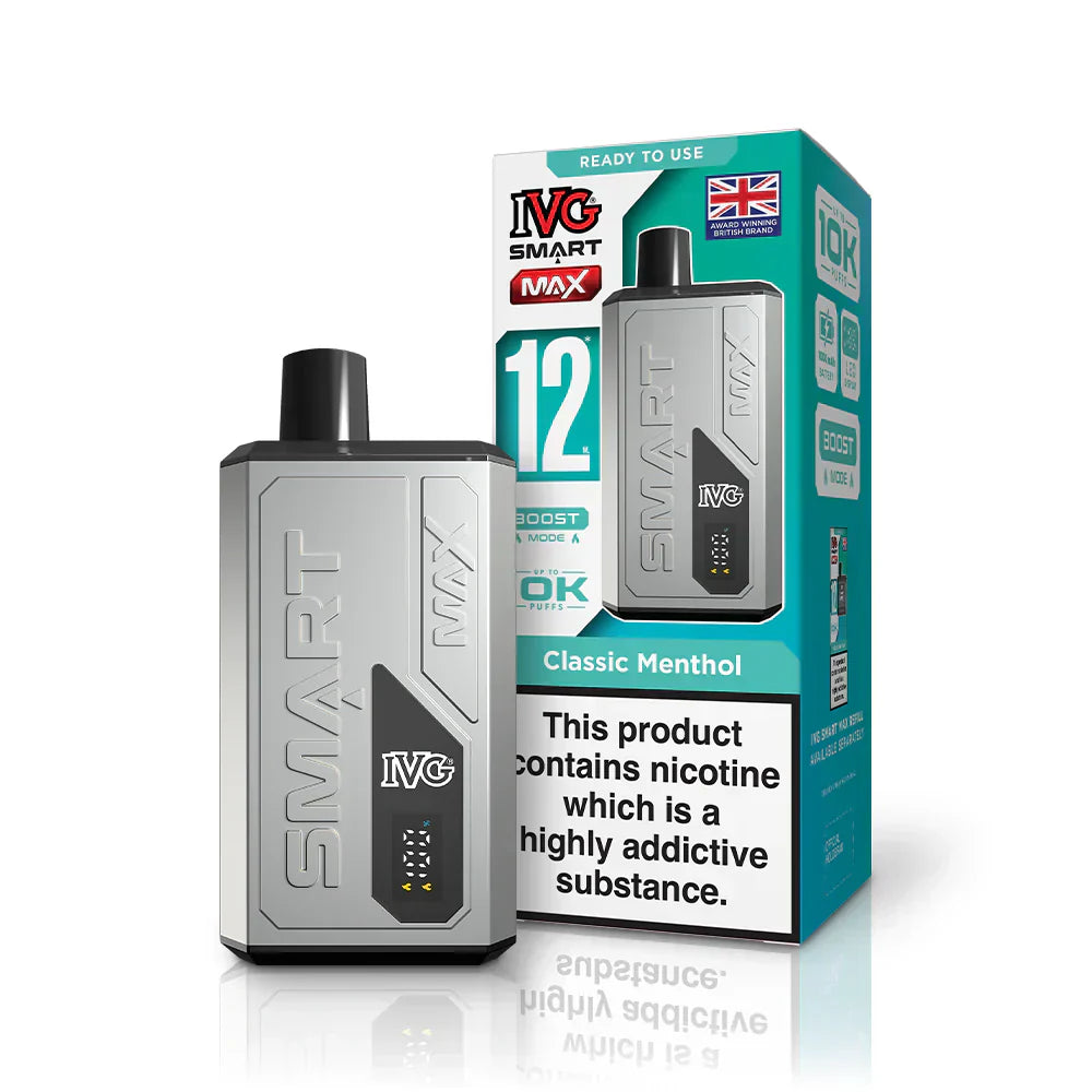 IVG Smart Max 10K Prefilled Pod Kit (Box of 5) - Classic Menthol