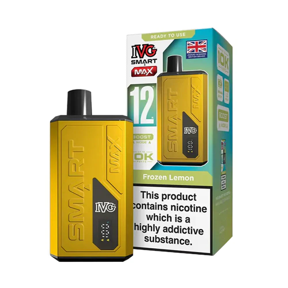 IVG Smart Max 10K Prefilled Pod Kit (Box of 5) - Frozen Lemon