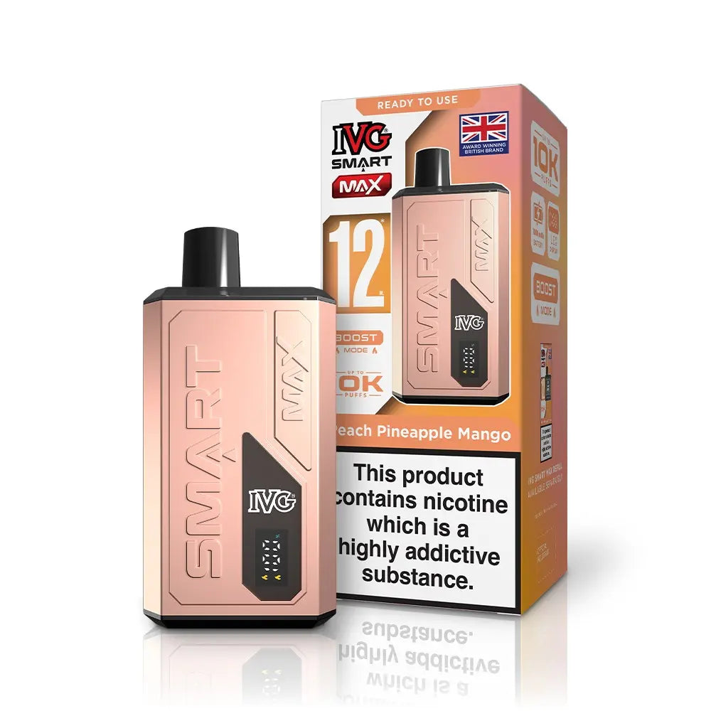 IVG Smart Max 10K Prefilled Pod Kit (Box of 5) - Peach Pineapple Mango