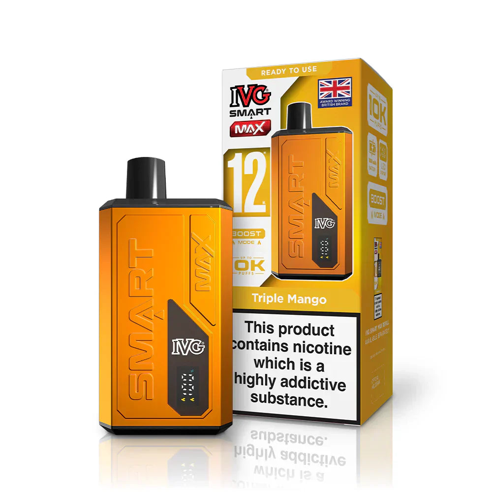 IVG Smart Max 10K Prefilled Pod Kit (Box of 5) - Triple Mango