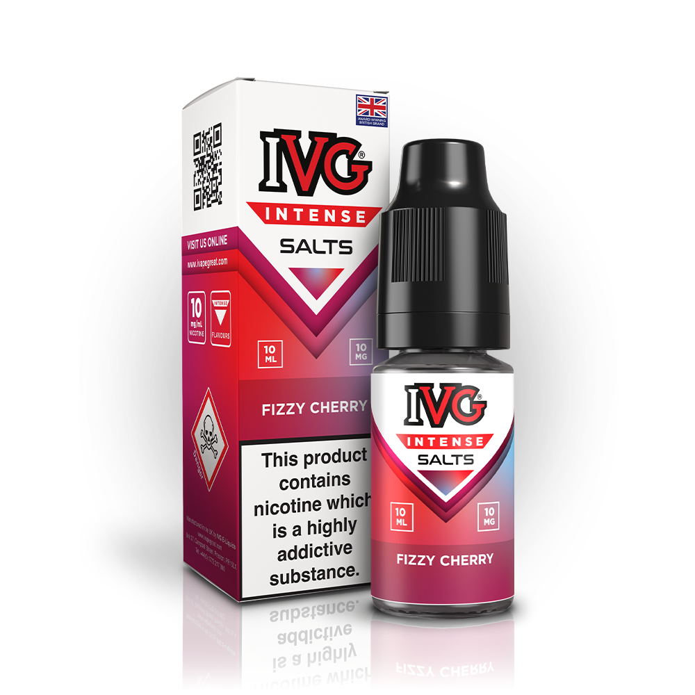 IVG Intense Nic Salt Box of 10 - Fizzy Cherry