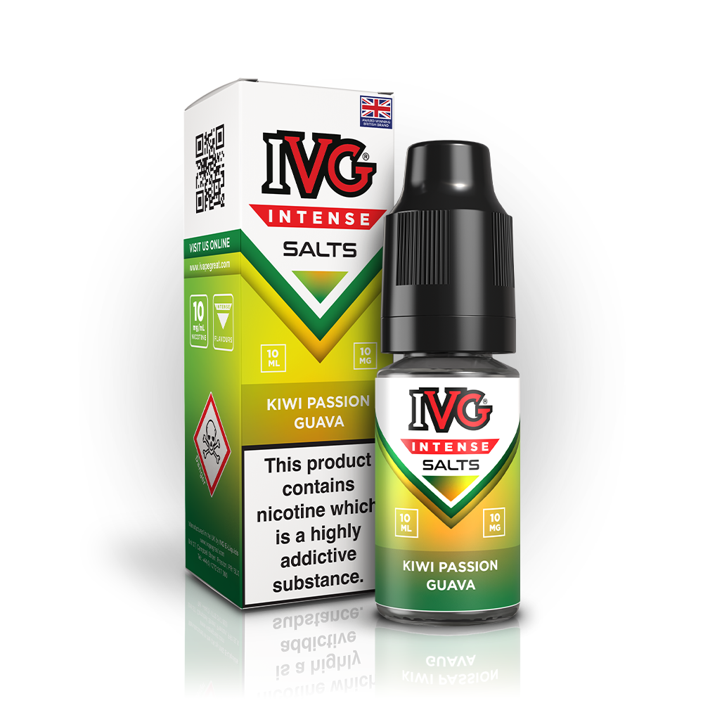 IVG Intense Nic Salt Box of 10 - Kiwi Passion Guava