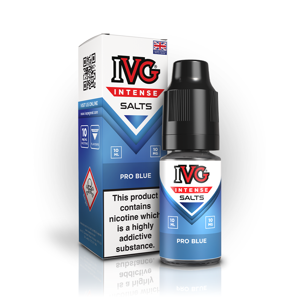 IVG Intense Nic Salt Box of 10 - Pro Blue