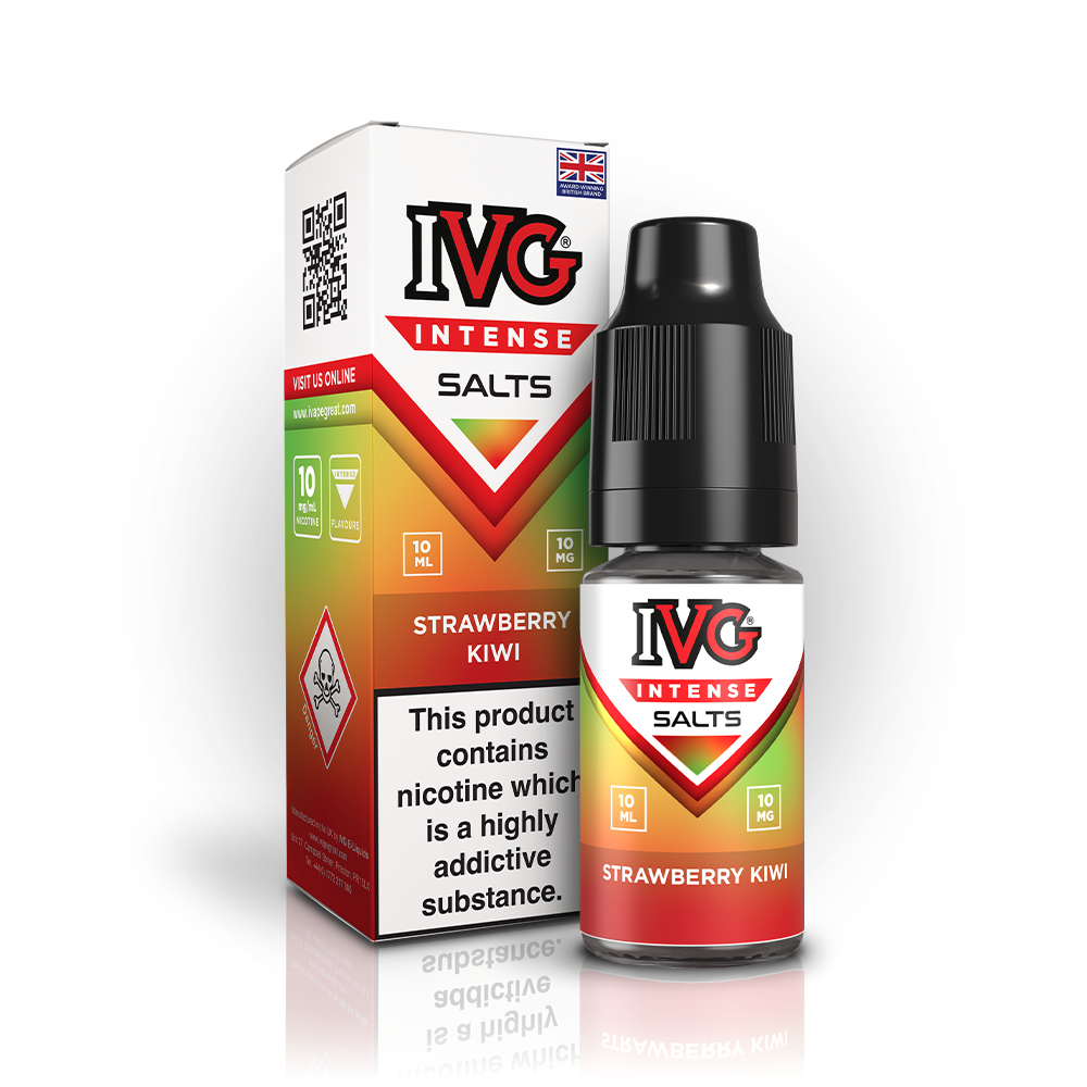 IVG Intense Nic Salt Box of 10 - Strawberry Kiwi