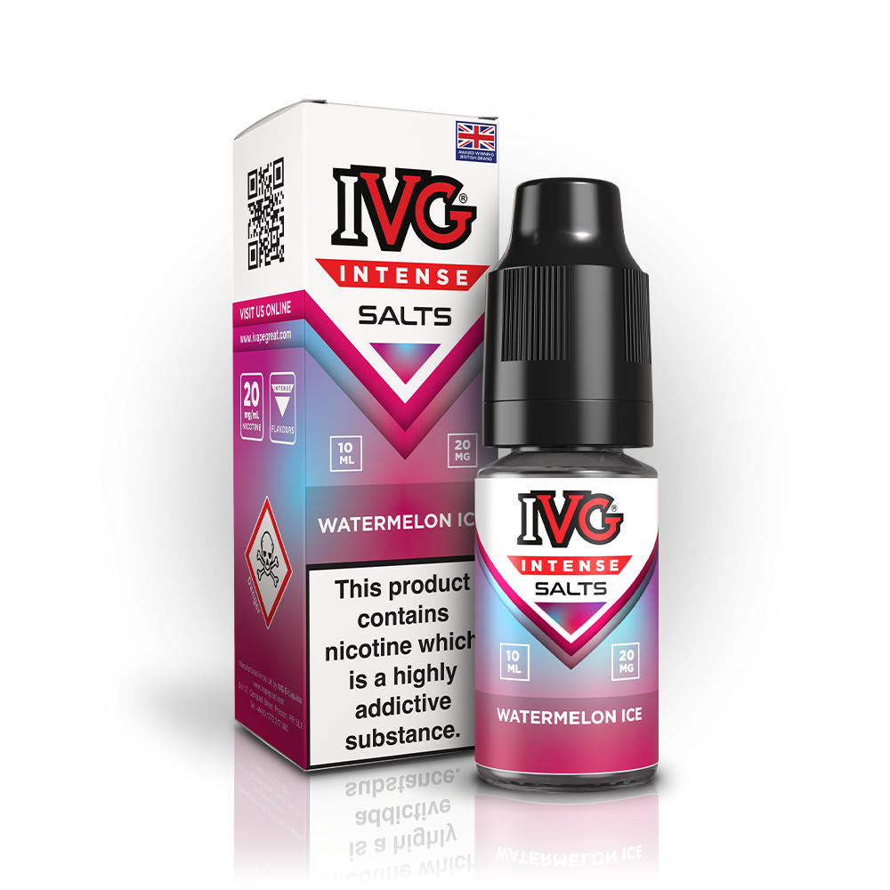 IVG Intense Nic Salt Box of 10 - Watermelon Ice