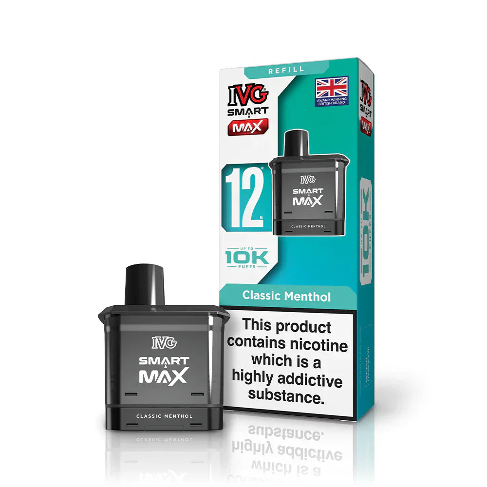 IVG Smart Max 10K Pre-filled Pods (Box of 5) - Classic Menthol
