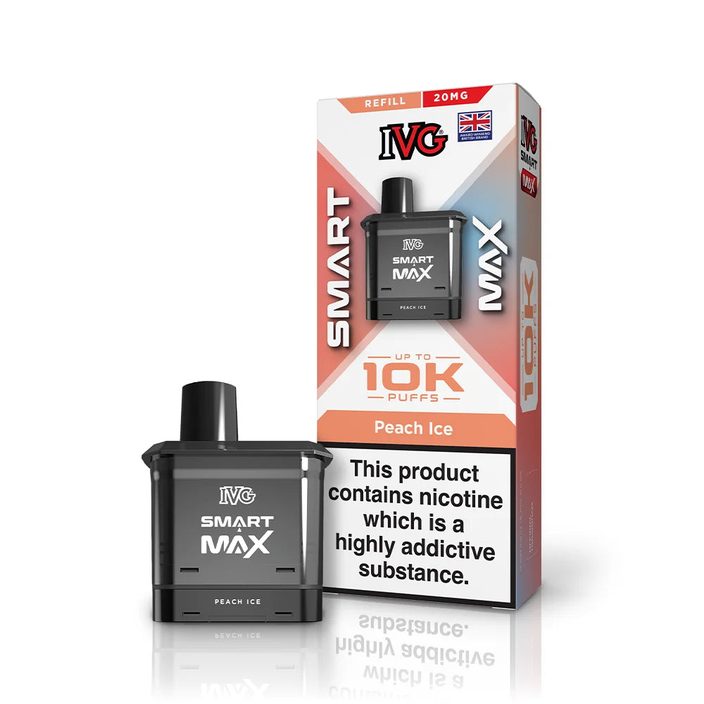 IVG Smart Max 10K Pre-filled Pods (Box of 5) - Peach Ice