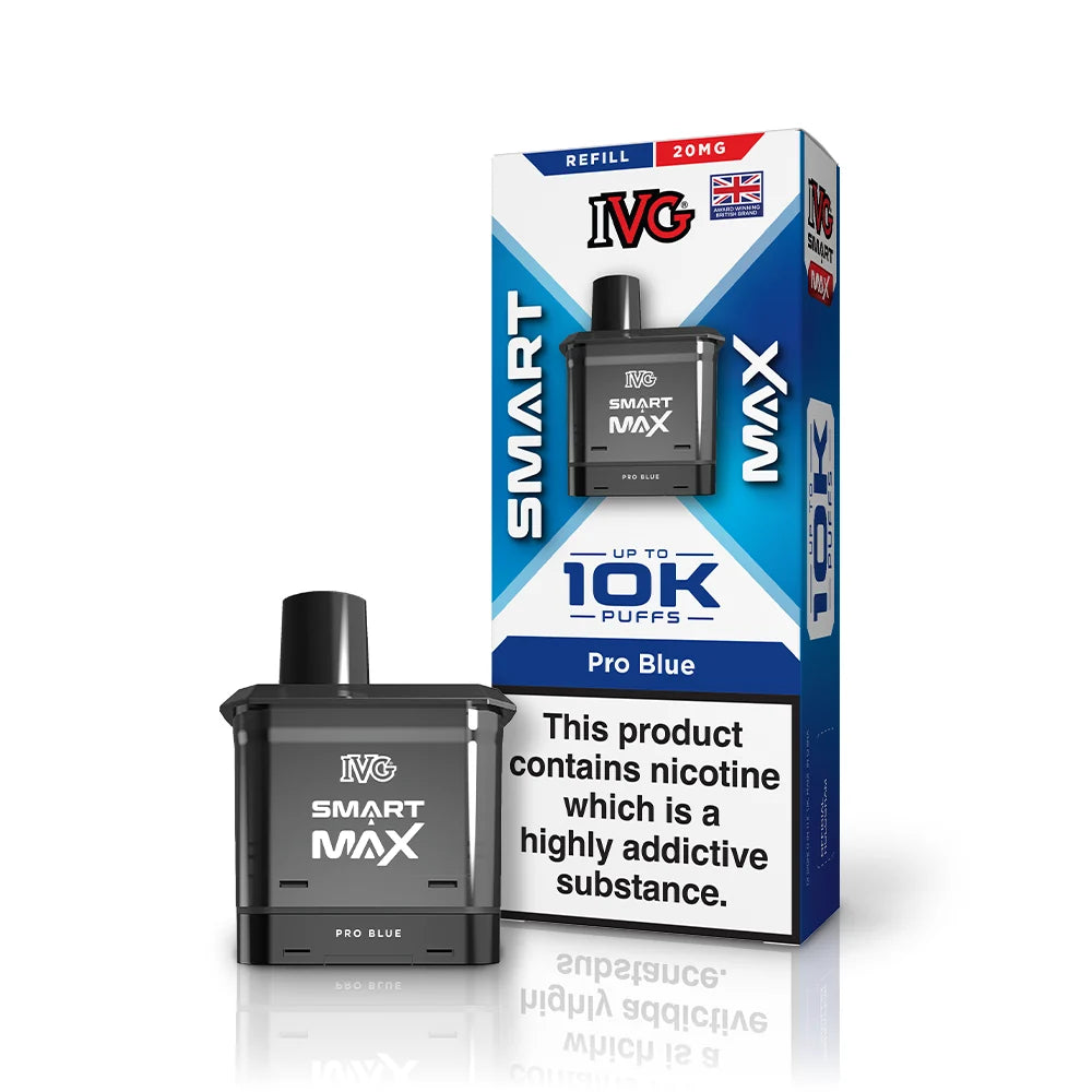 IVG Smart Max 10K Pre-filled Pods (Box of 5) - Pro Blue