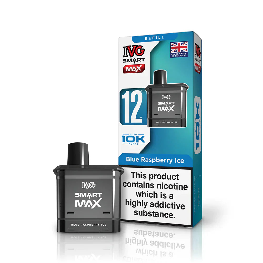 IVG Smart Max 10K Pre-filled Pods (Box of 5) - Blue Raspberry Ice