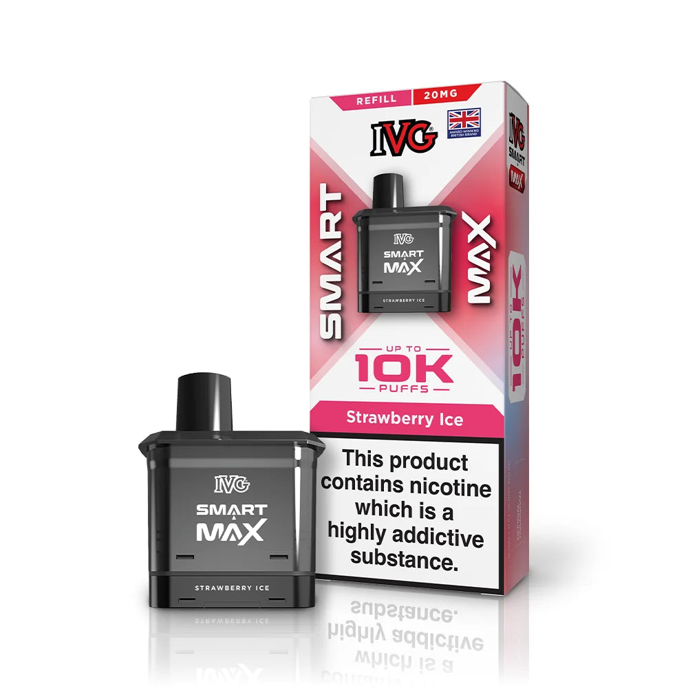 IVG Smart Max 10K Pre-filled Pods (Box of 5) - Strawberry Ice