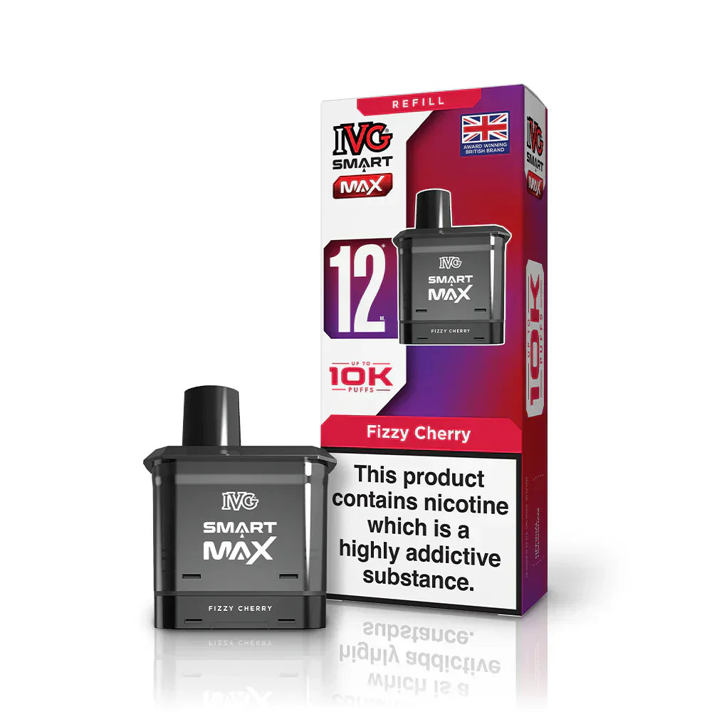 IVG Smart Max 10K Pre-filled Pods (Box of 5) - Fizzy Cherry