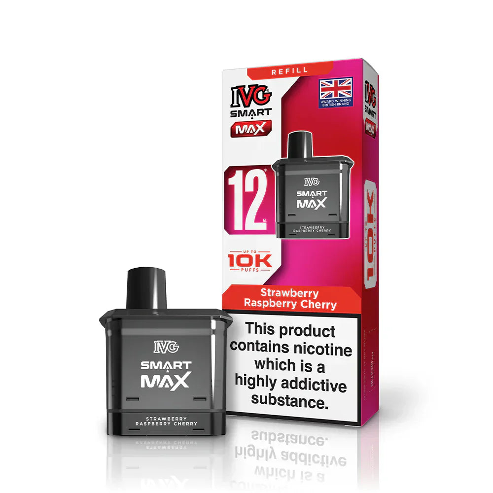 IVG Smart Max 10K Pre-filled Pods (Box of 5) - Strawberry Raspberry Cherry