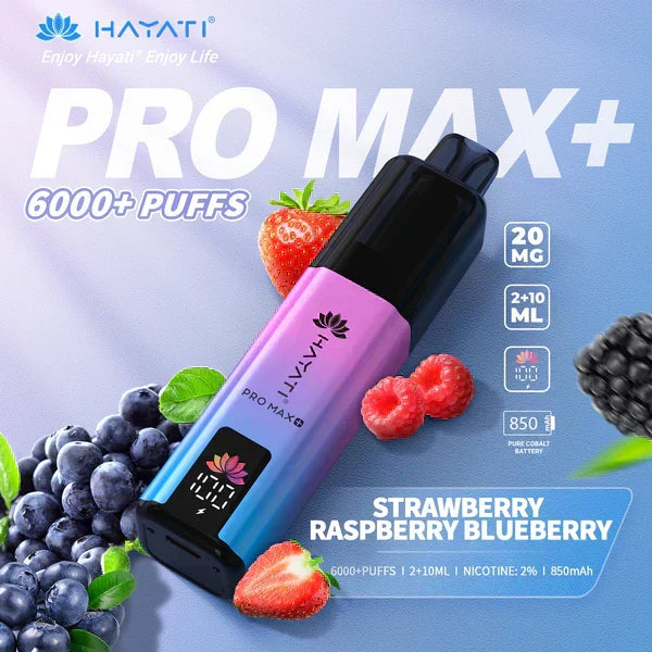 Hayati Pro Max Plus 6000 Kit - Strawberry Raspberry Blueberry