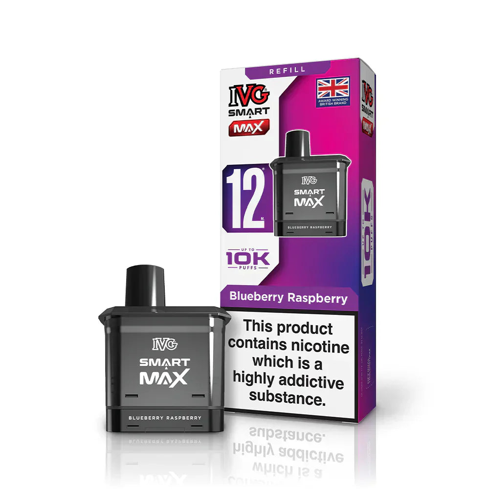 IVG Smart Max 10K Pre-filled Pods (Box of 5) - Blueberry Raspberry