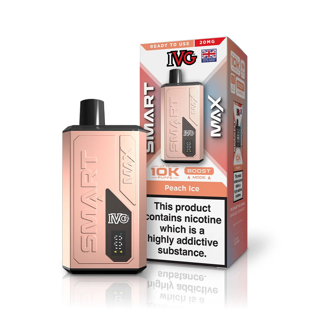 IVG Smart Max 10K Prefilled Pod Kit (Box of 5) - Peach Ice