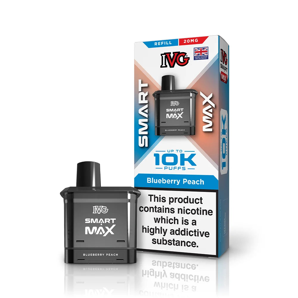 IVG Smart Max 10K Pre-filled Pods (Box of 5) - Blueberry Peach