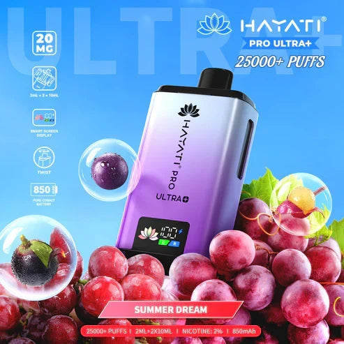 Hayati Pro Ultra Plus 25000 Kit - Watermelon B'Gum Strawberry B'Gum