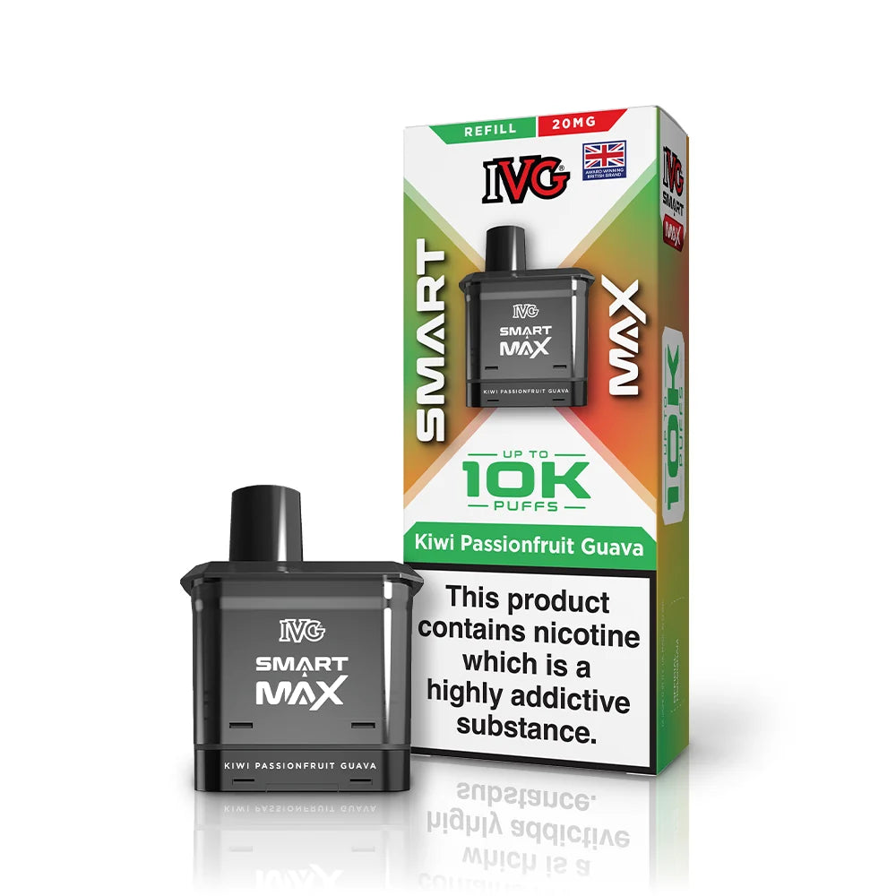 IVG Smart Max 10K Pre-filled Pods (Box of 5) - Kiwi Passionfruit Guava