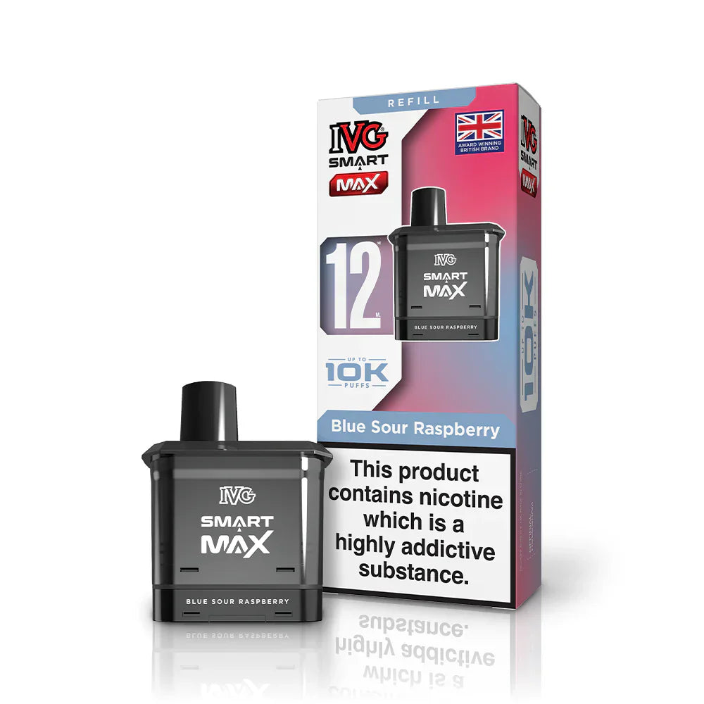 IVG Smart Max 10K Pre-filled Pods (Box of 5) - Blue Sour Raspberry