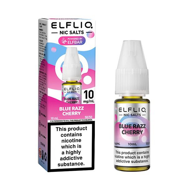 ELFLIQ Nic Salts Pack of 10 - Blue Razz Cherry *New*